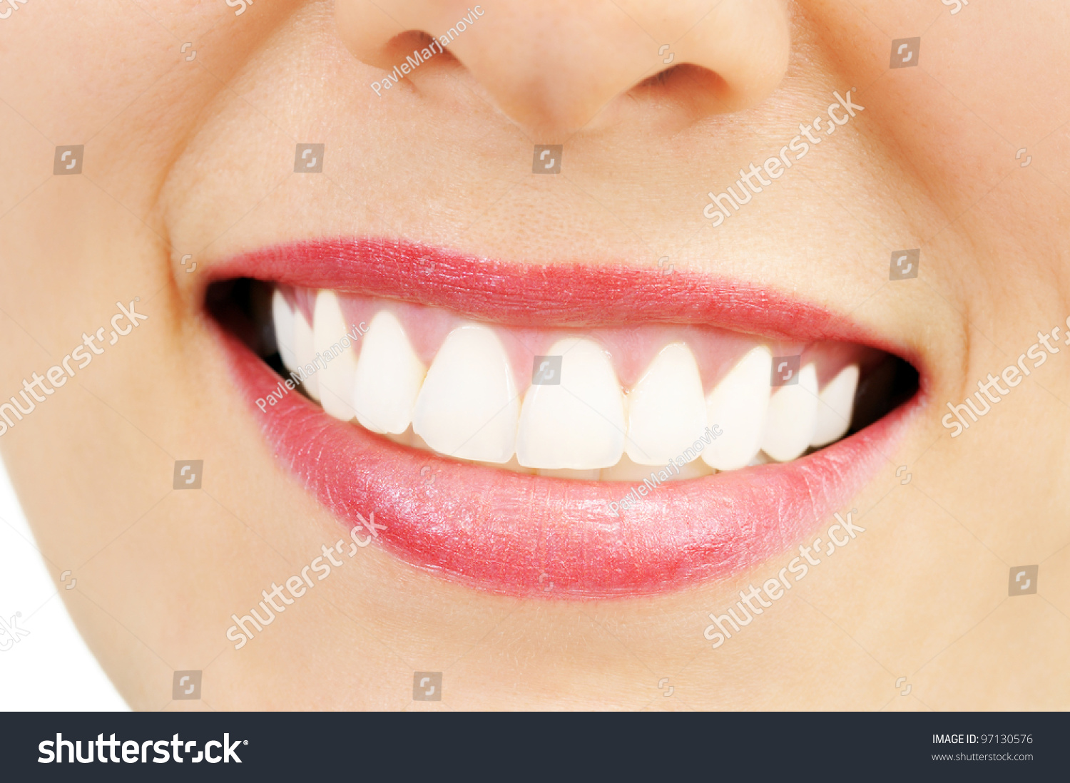 Healthy Woman Teeth Smile Close Stock Photo (Edit Now) 97130576