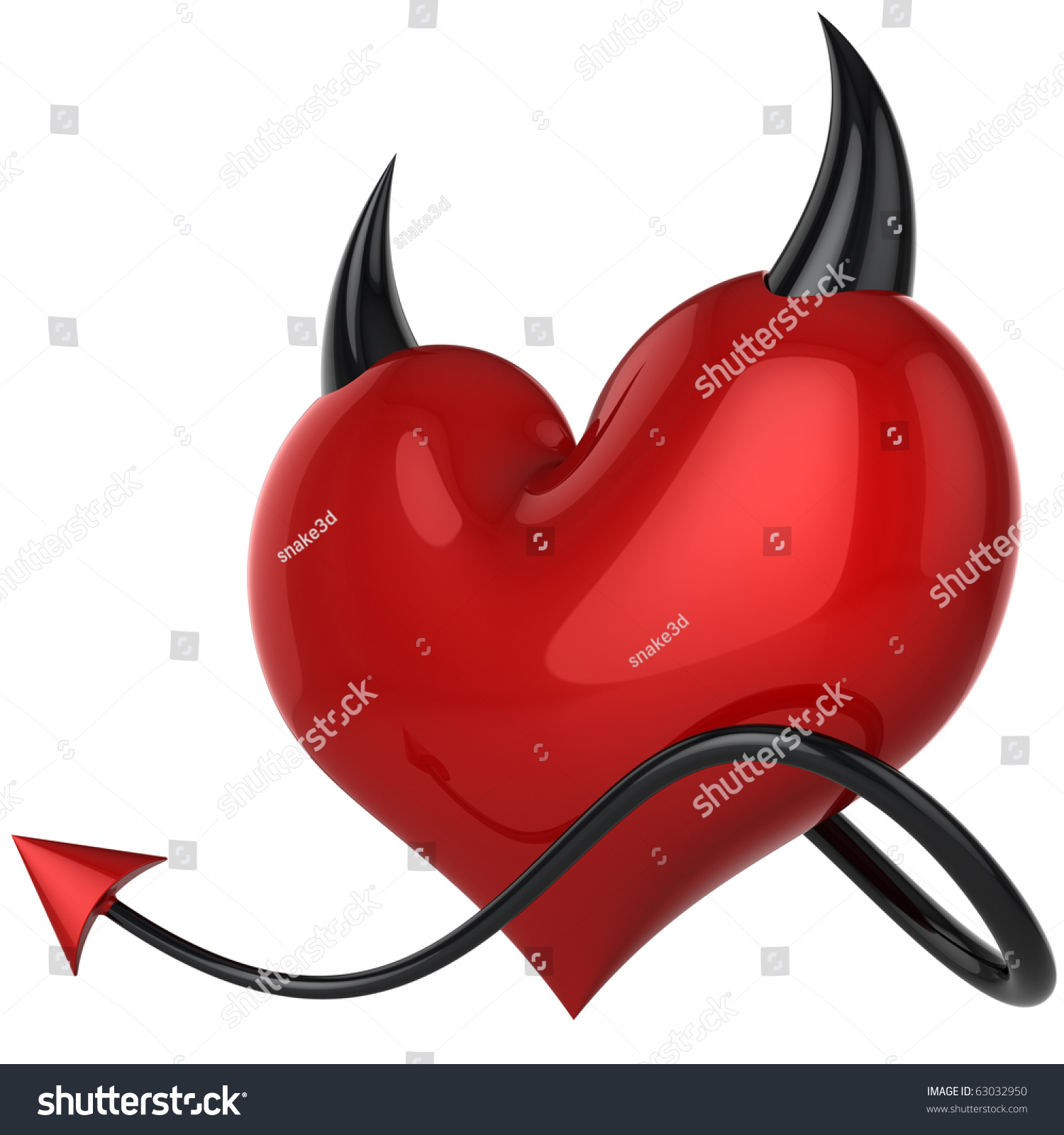 Heart Fateful Devil Cheater Love Abstract Demon Lover Cartoon Avatar ...