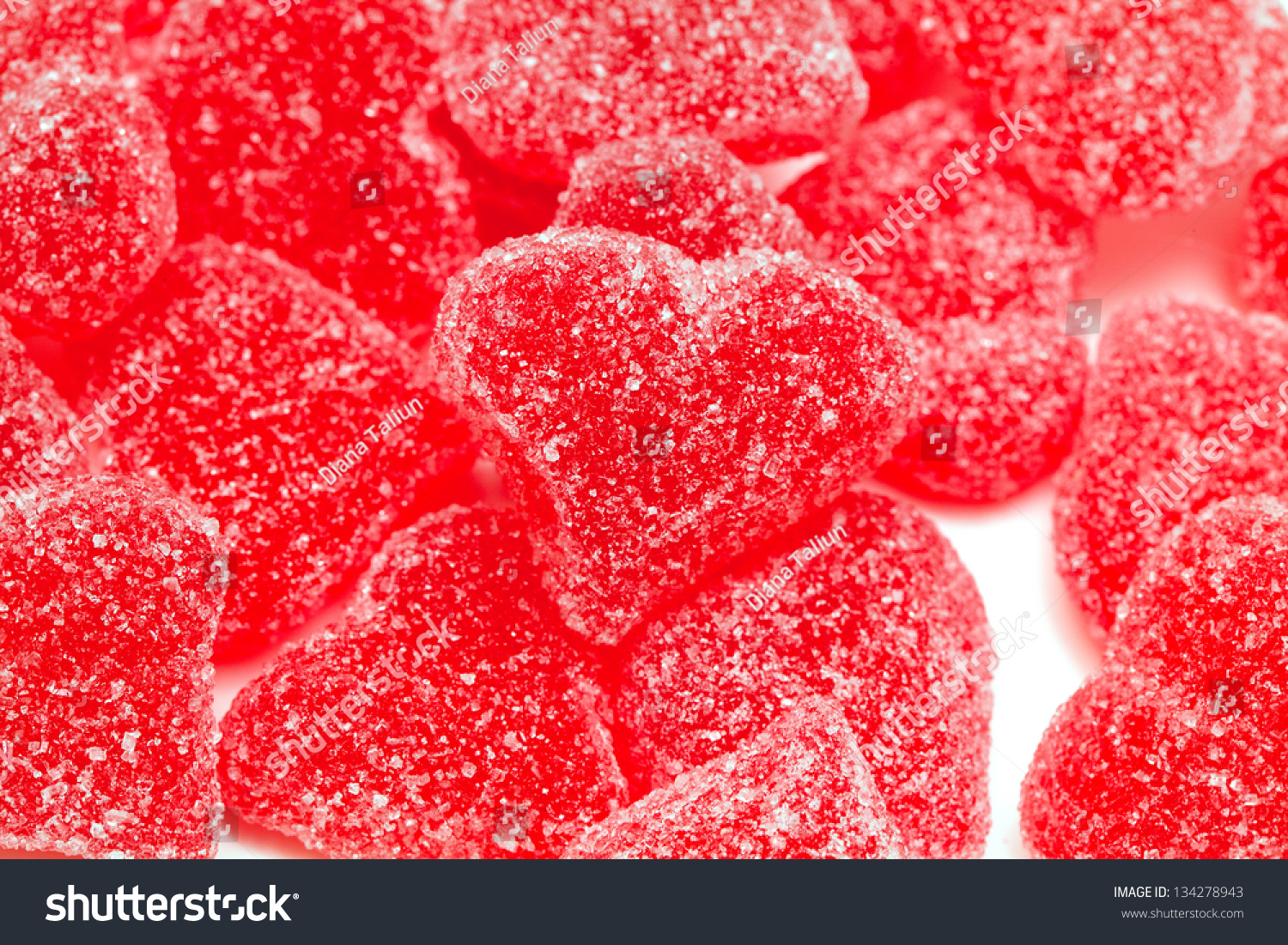 Heart-Shaped Jelly Candies Stock Photo 134278943 : Shutterstock