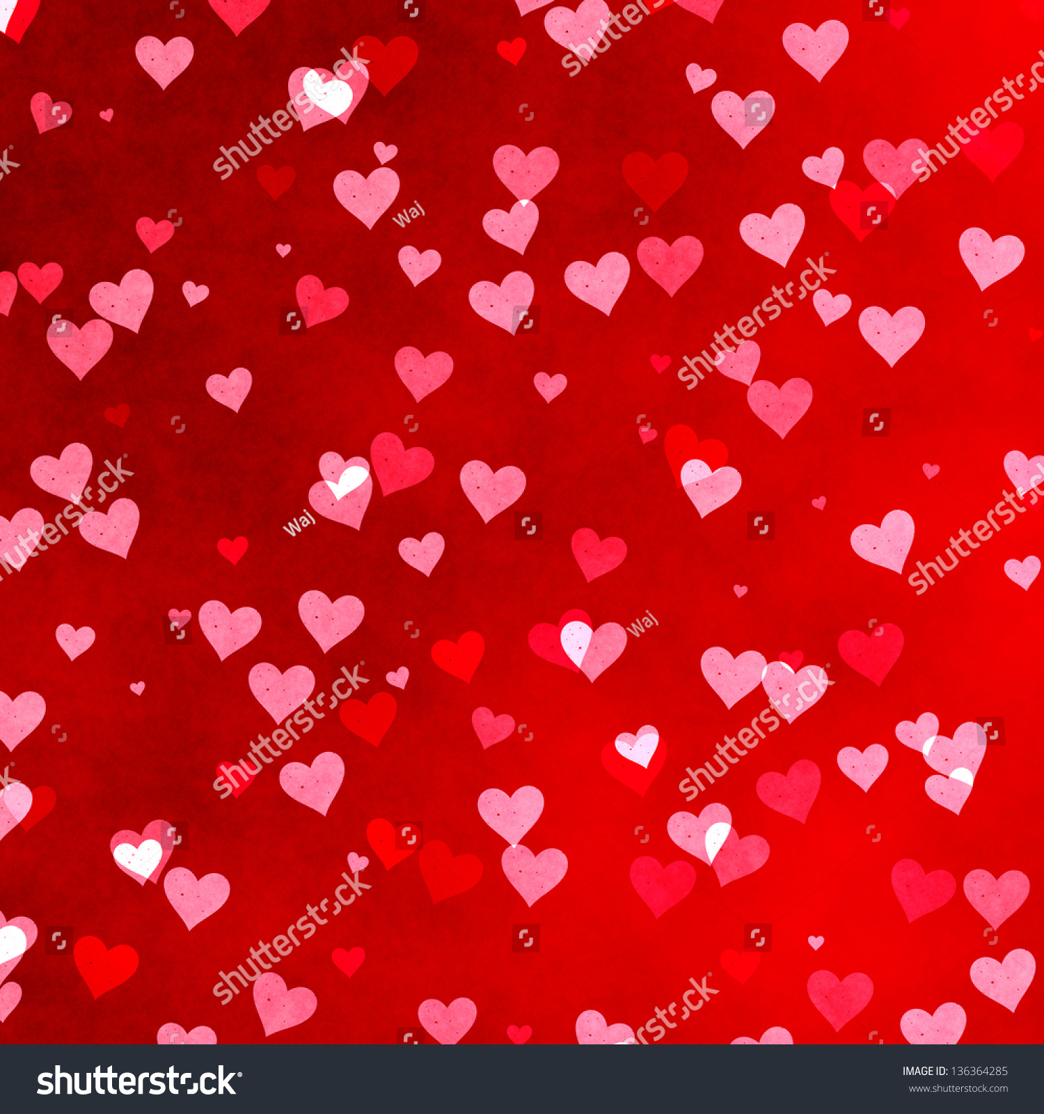 Hearts Texture Background Stock Illustration 136364285