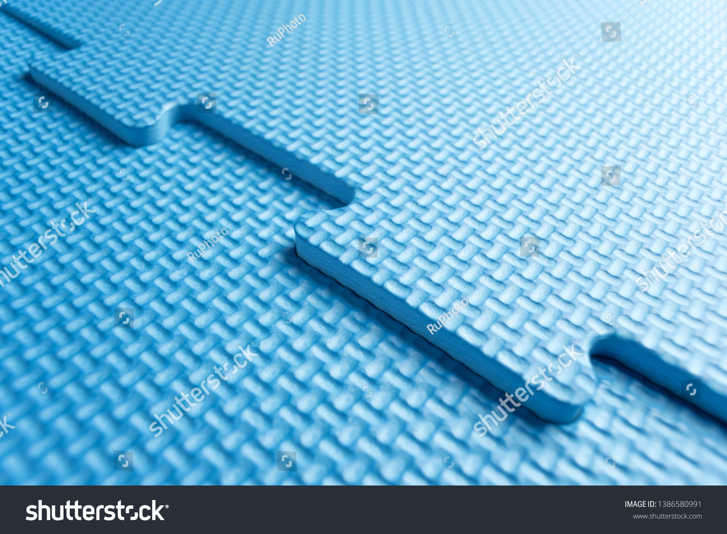 Heavy Duty Blue Foam Interlocking Jigsaw Stock Photo (Edit Now) 1386580991