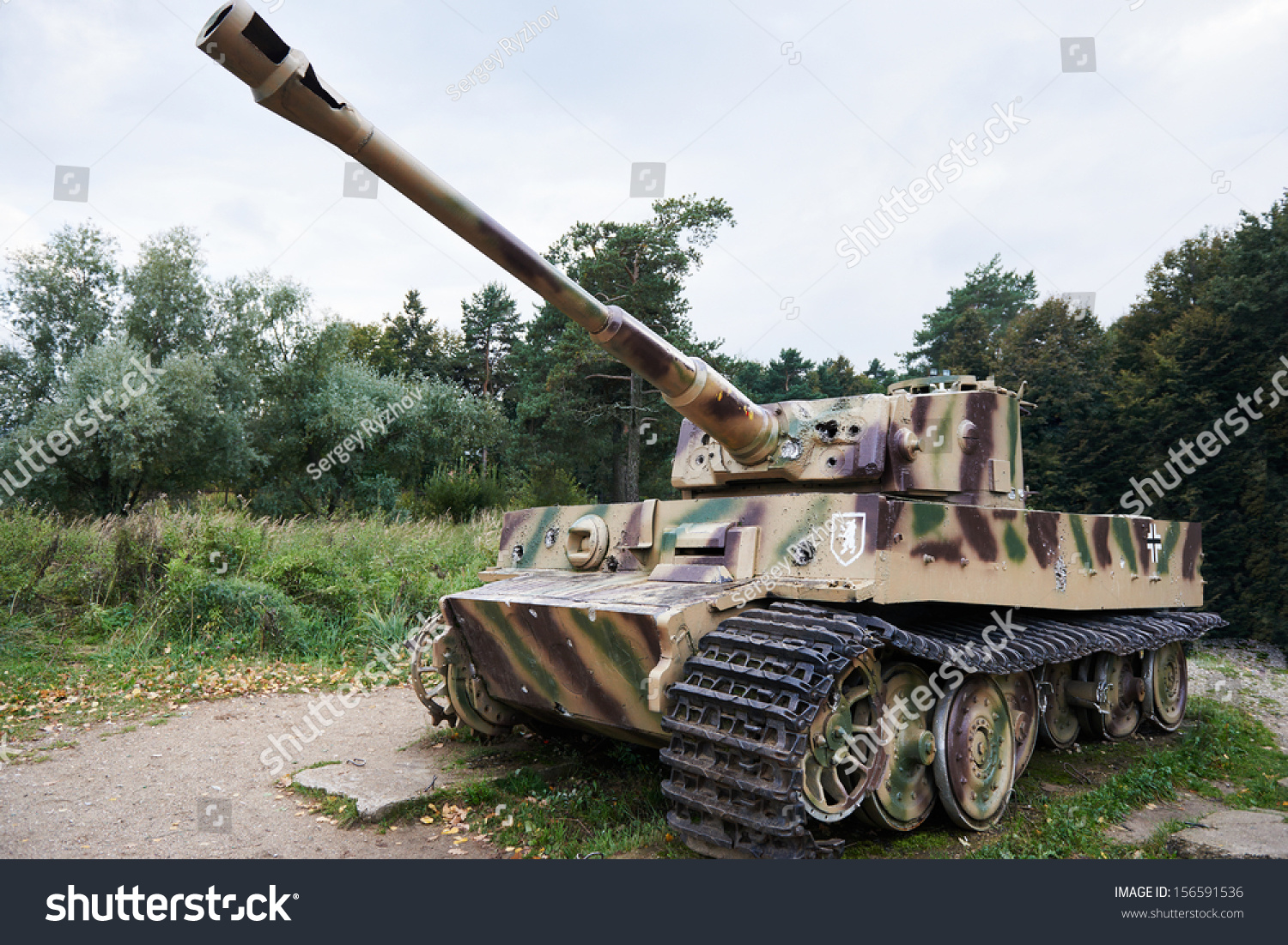 Heavy Tank Wehrmacht Pzkpfw Tiger Stock Photo (Edit Now) 156591536