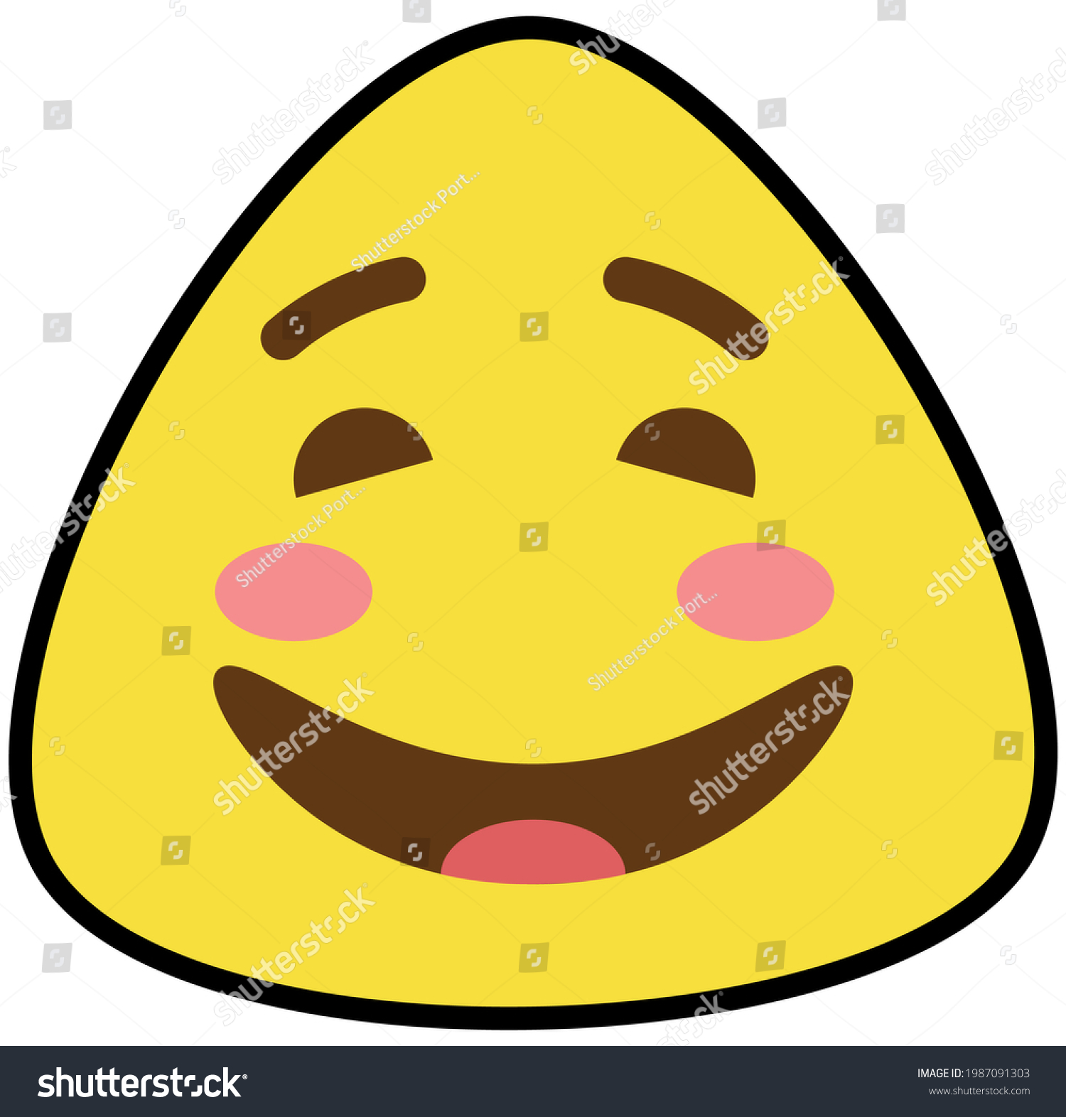 Hehe Laugh Emoji Emoticon Emotional Expression Stock Illustration 1987091303 Shutterstock 