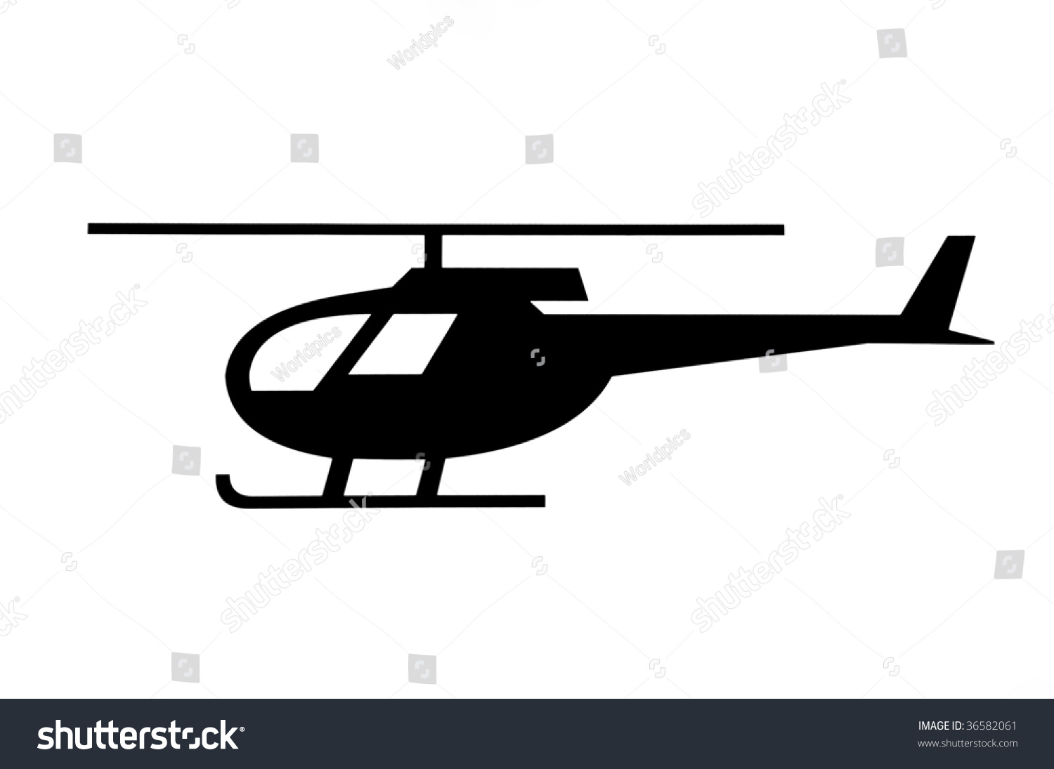 Helicopter Pictogram Stock Photo 36582061 - Shutterstock