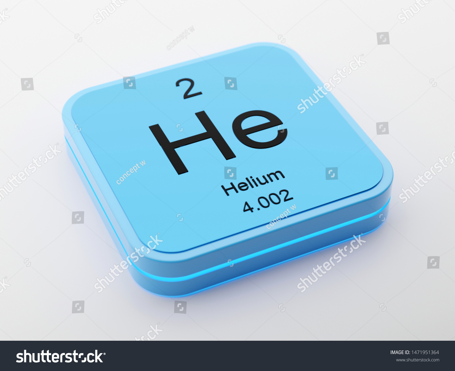 Helium Periodic Table Element Symbol On Stock Illustration 1471951364 ...