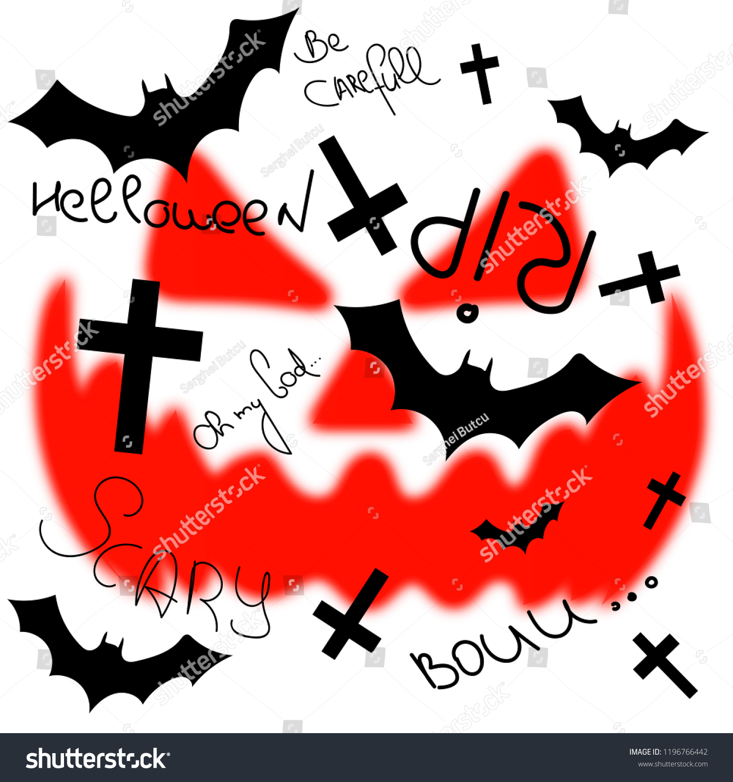 Helloween Horror Wallpaper Stock Illustration Royalty Free Stock