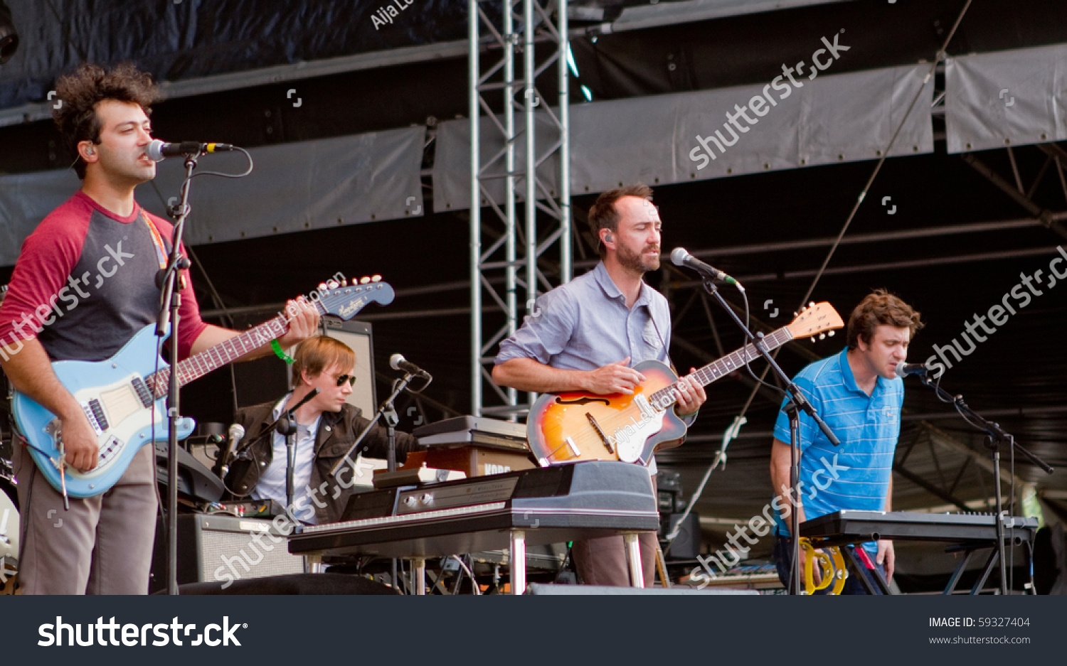 Helsinki, Finland - August 13: American Rock Music Band Broken Bells ...