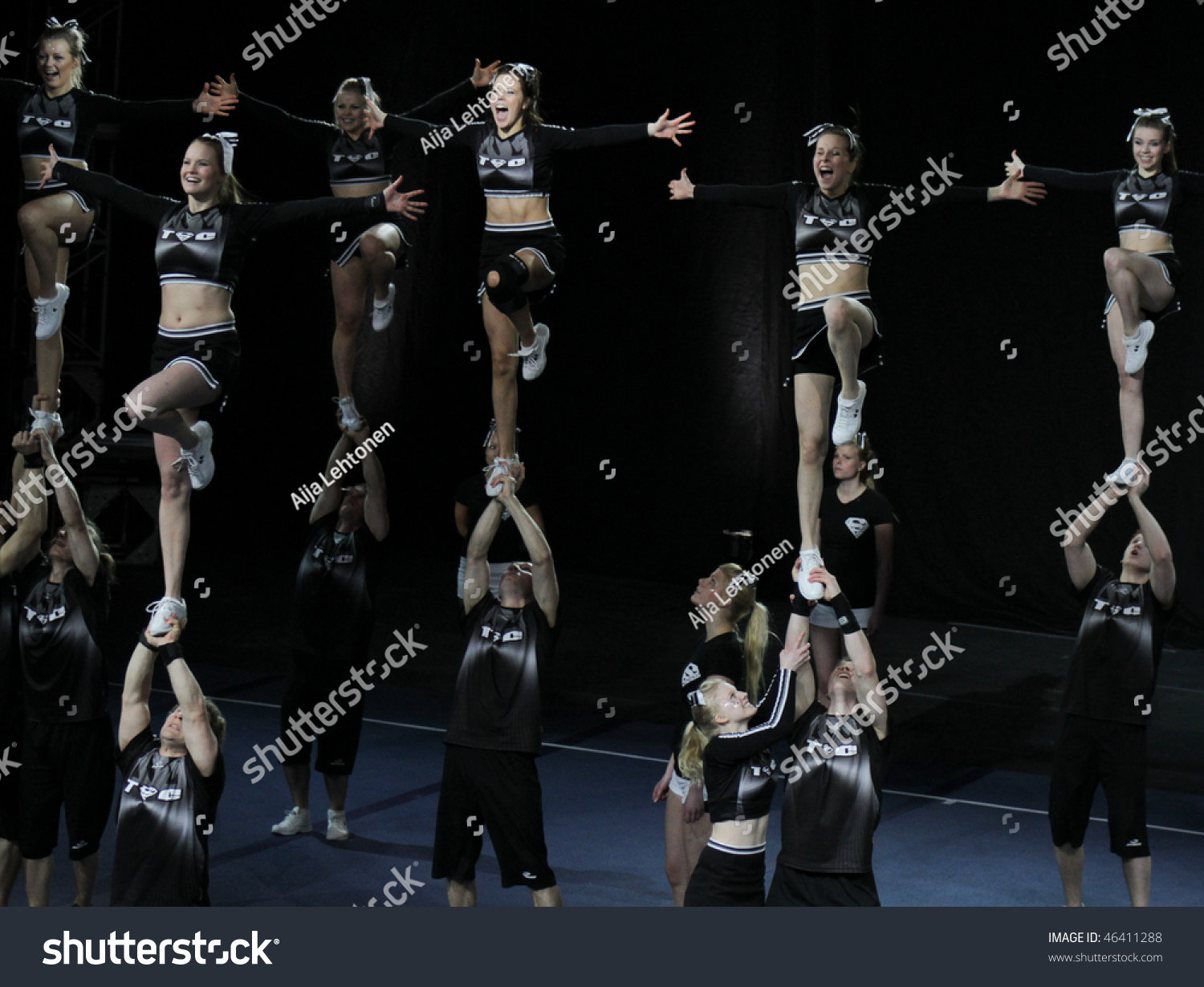 Helsinki Finland February 6 Cheerleading Championship Stock Photo ...