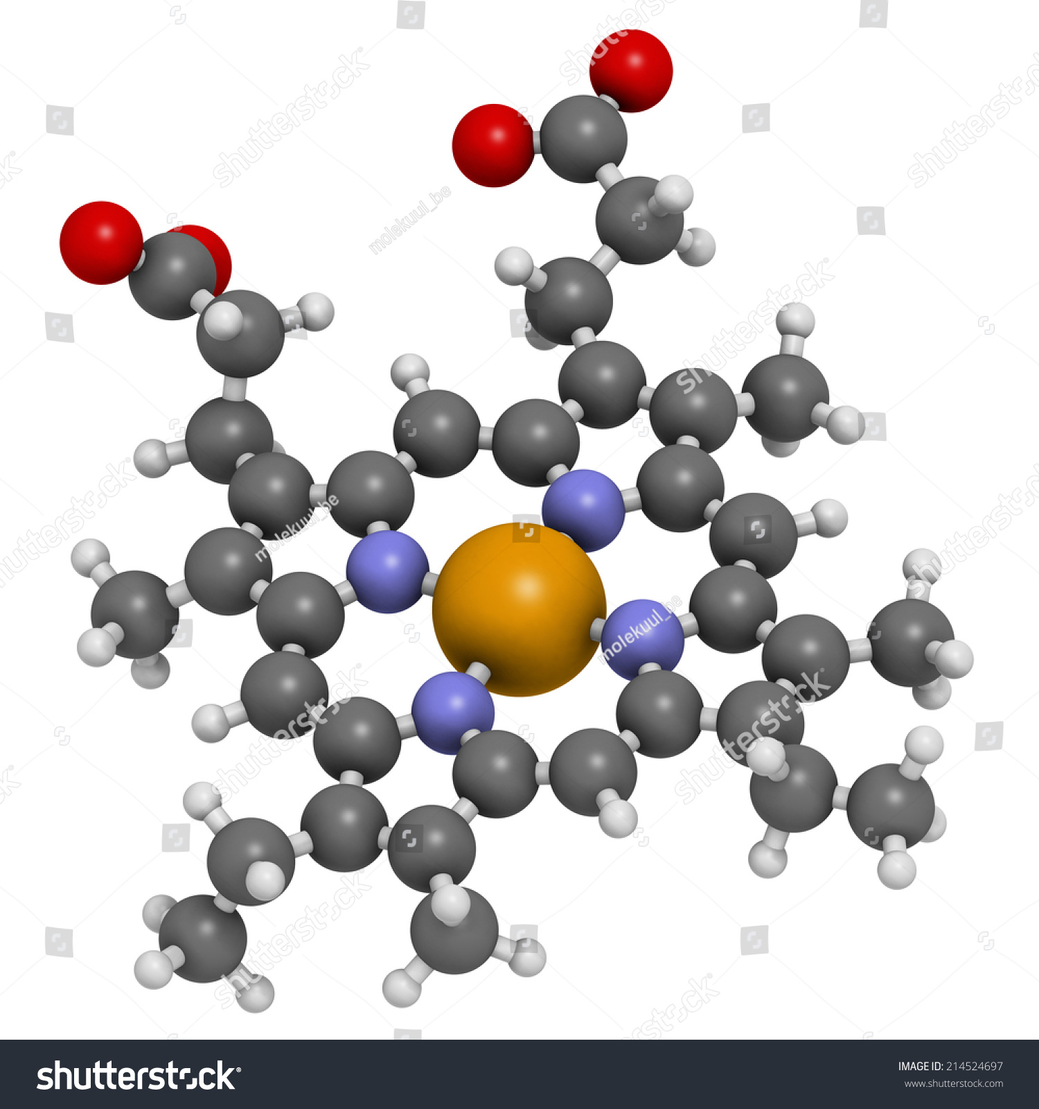 Heme B Haem B Molecule Heme Stock Illustration 214524697