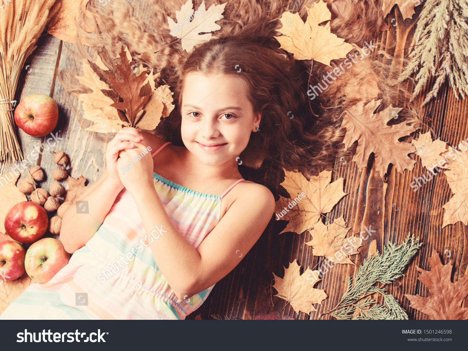 Her Hair Best Little Girl Wavy Royalty Free Stock Image