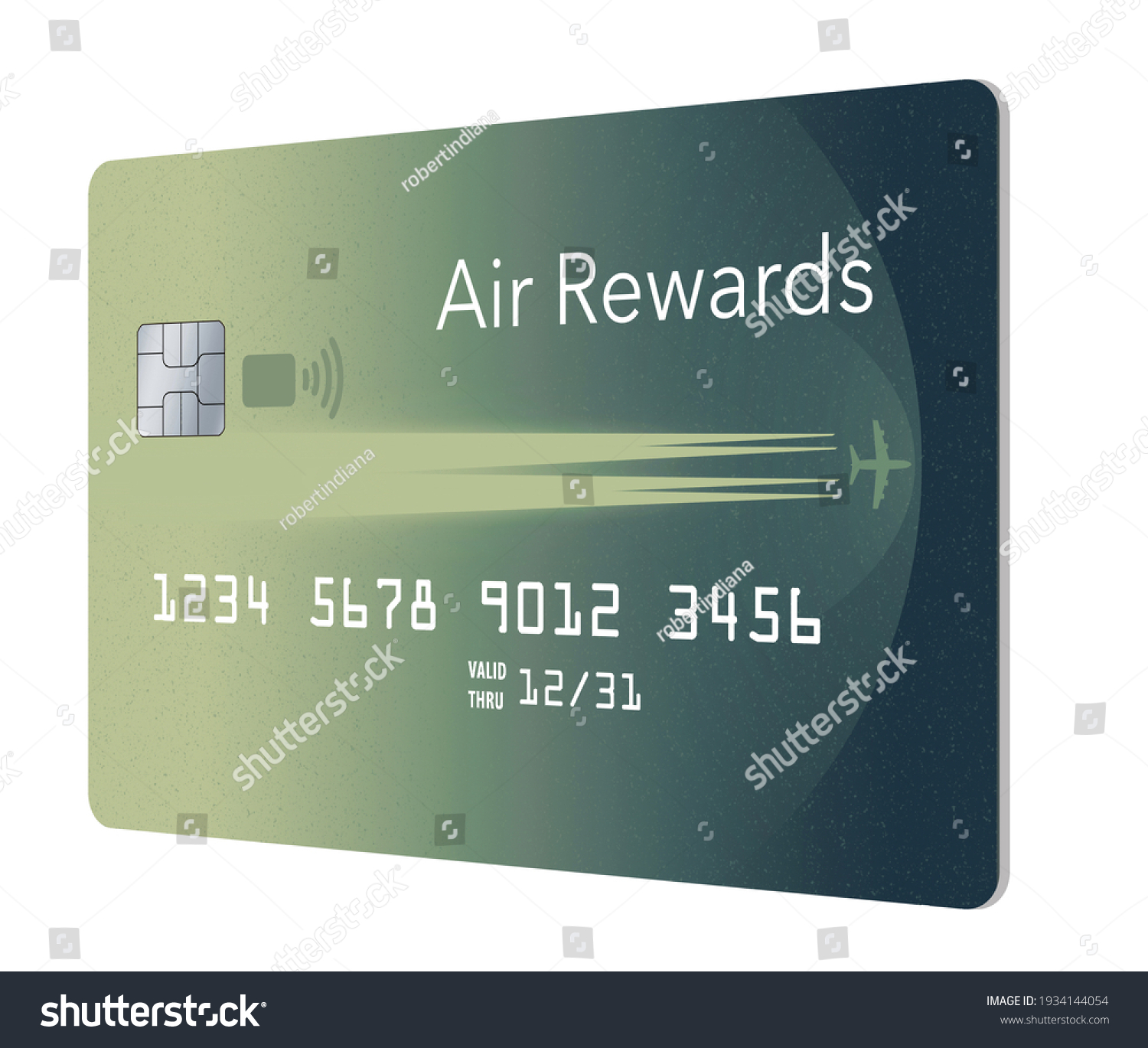 Here Generic Modern Air Rewards Credit Stock Illustration 1934144054 ...