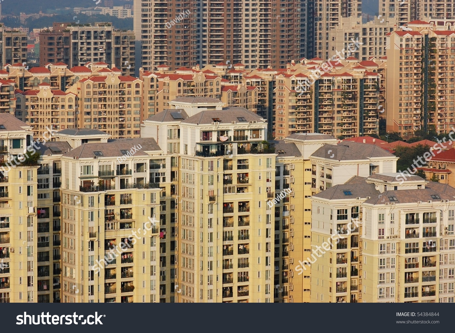 High Density Residential Buildings Downtown Stock Photo (Edit Now) 54384844