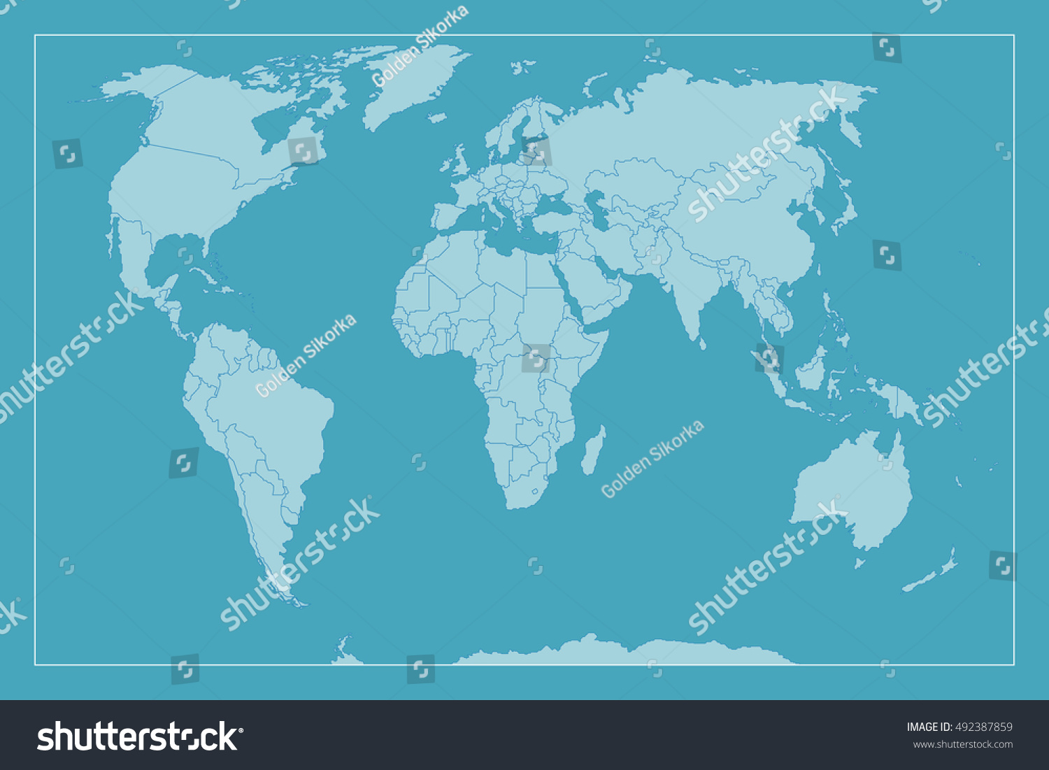 steel blue world map and navigation icons illustration ez canvas