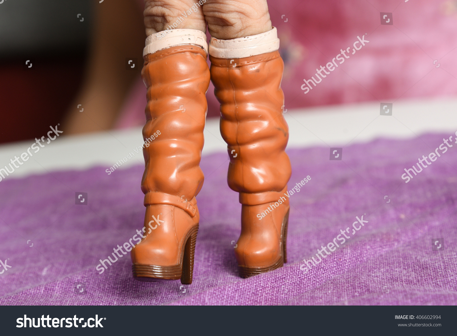 walking in high heel boots