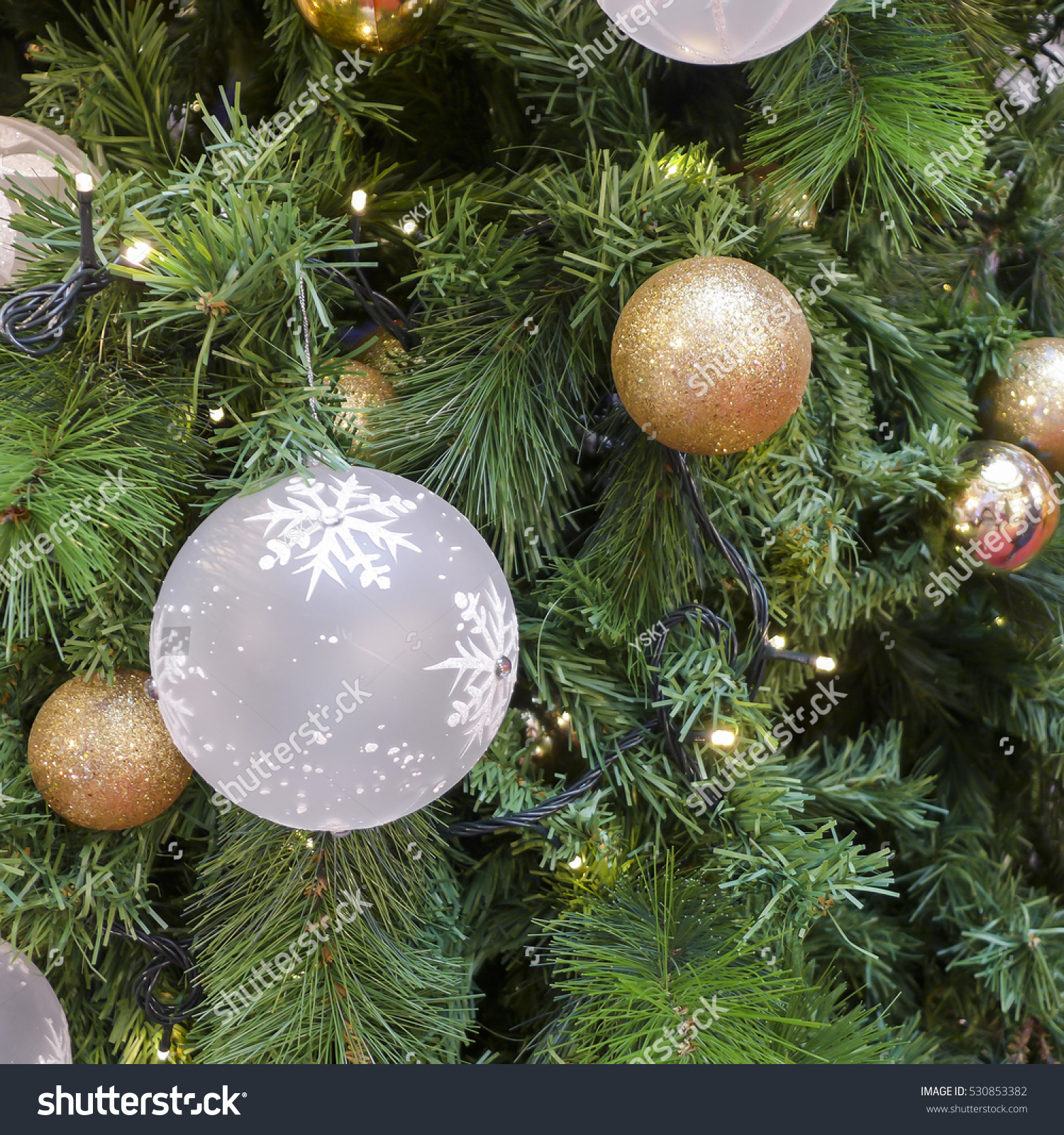 High Quality Christmas Ornaments Helps Enhanced Stock Photo Edit