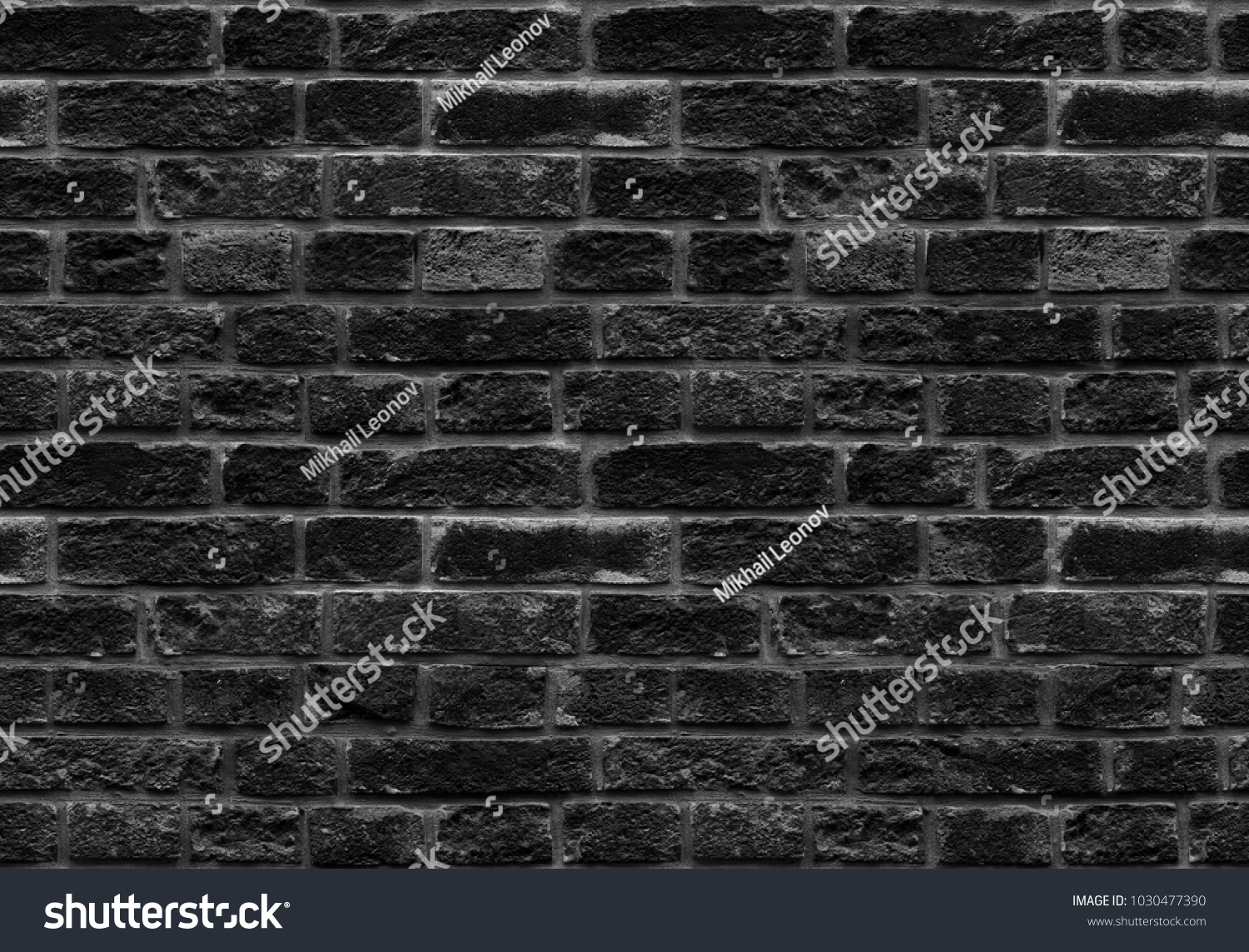 High Resolution Black Seamless Brick Wall Stock Photo Edit Now