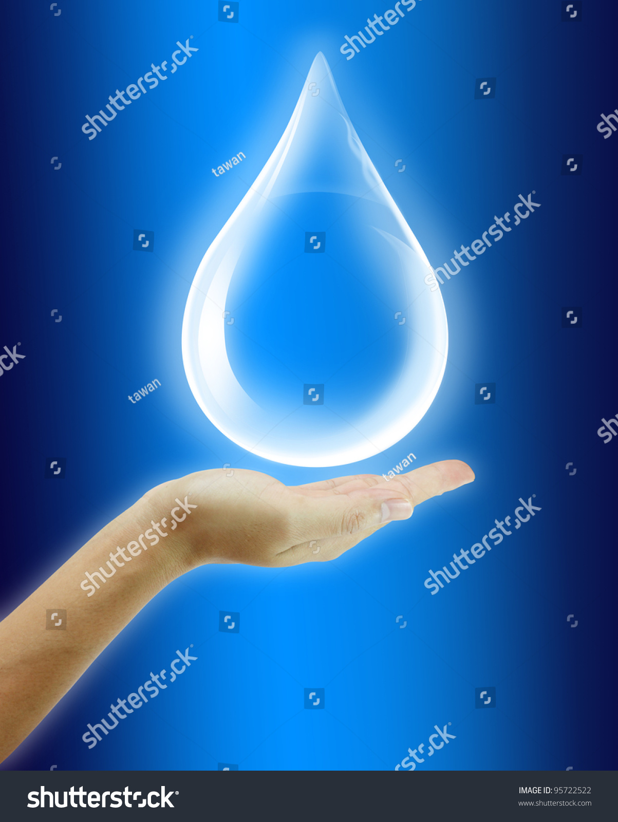 High Resolution Water Drop Falling Hands Stock Illustration 95722522 ...