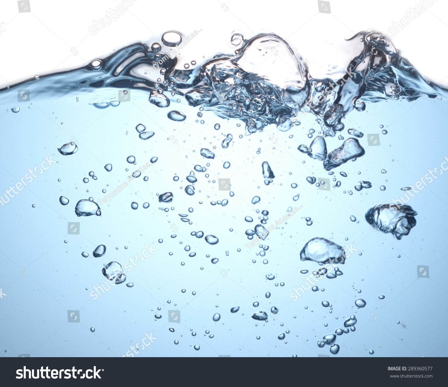 High Resolution. Wave And Bubbles To Clean Drinking Water Stock Photo ...