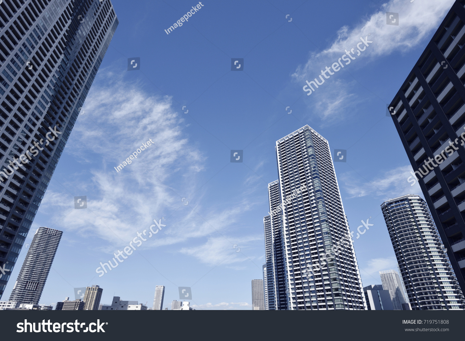 Highrise Buildings Chuo Ward Tokyo Japan Stock Photo Edit Now