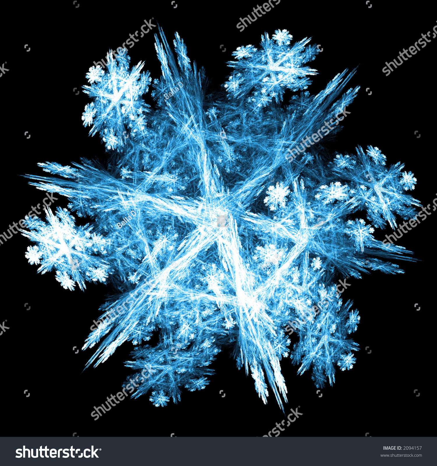 Highly Detailed Snowflake-Like Texture Stock Photo 2094157 : Shutterstock