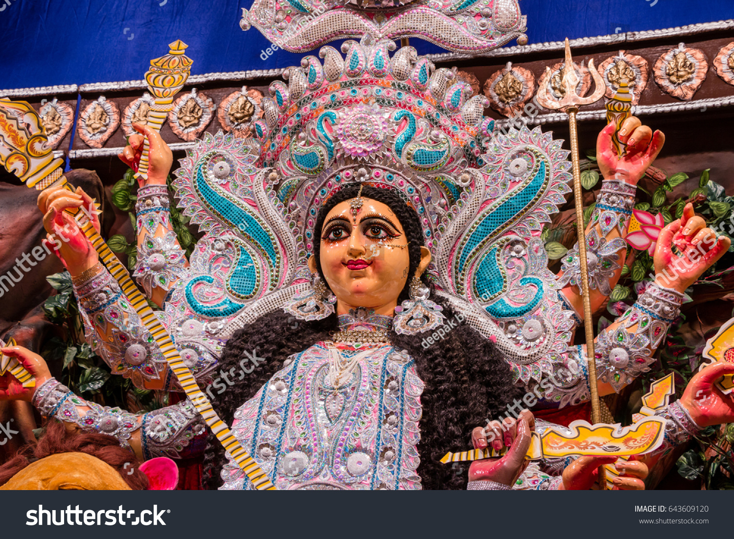 Hindu Festival Navratri Devi Maa Durga Stock Photo 643609120 | Shutterstock