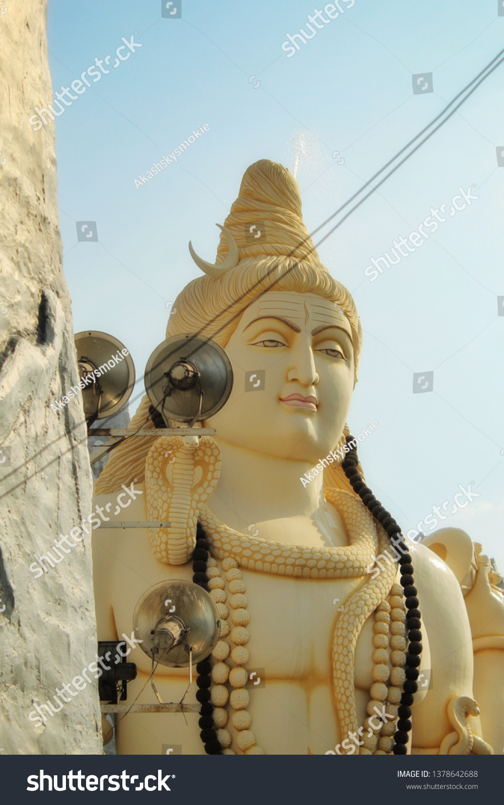 Hindu Lord Shiva Statue On Spot Stock Photo 1378642688 | Shutterstock