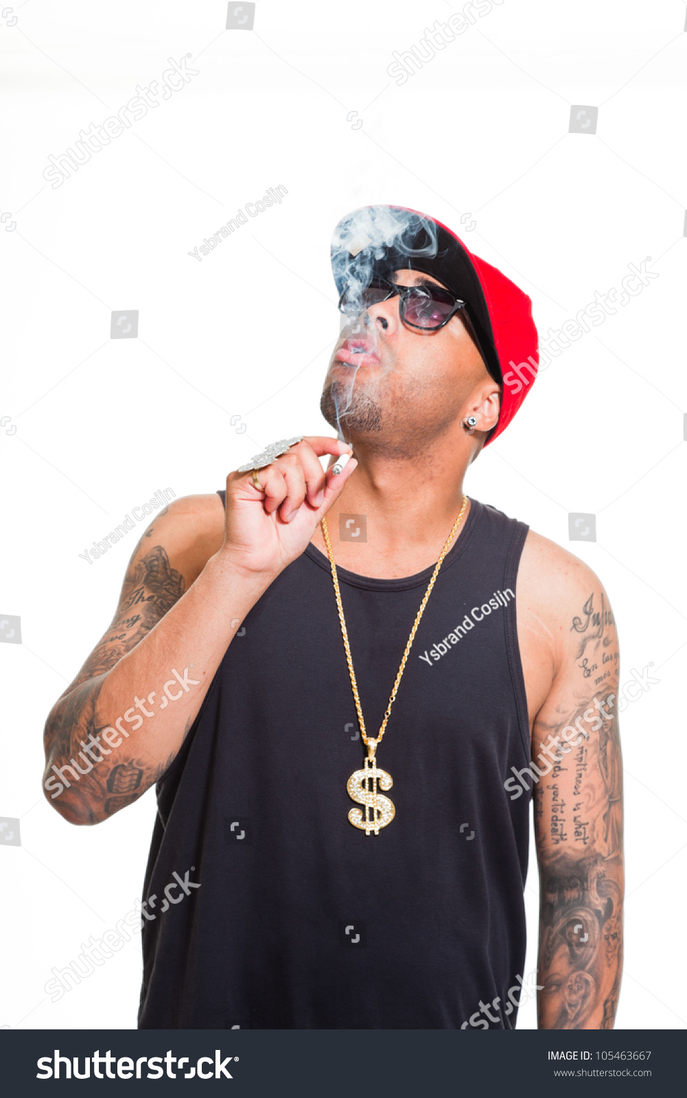 Hip Hop Urban Gangster Black Man Stock Photo 105463667 - Shutterstock