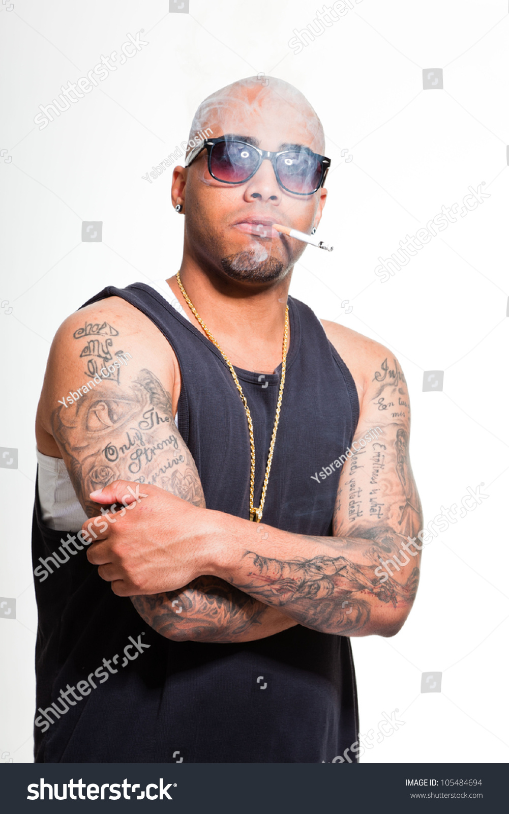 Hip Hop Urban Gangster Black Man Stock Photo 105484694 - Shutterstock