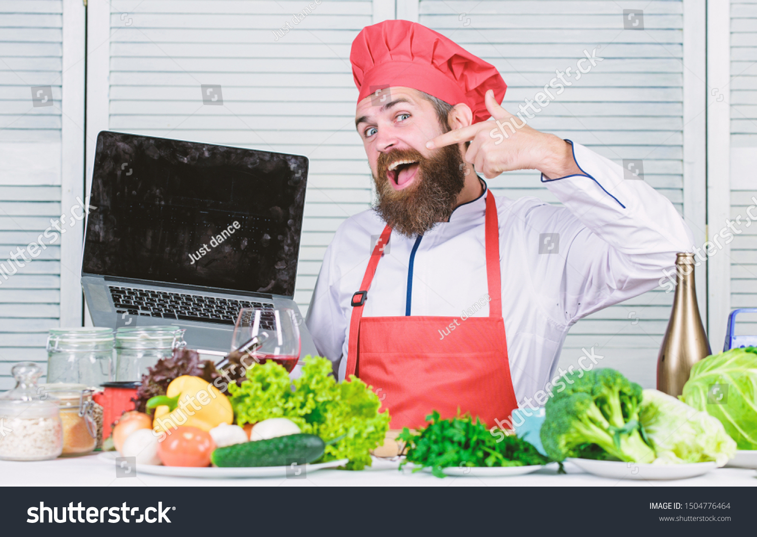 Hipster Hat Apron Buy Products Online Stock Photo Edit Now 1504776464