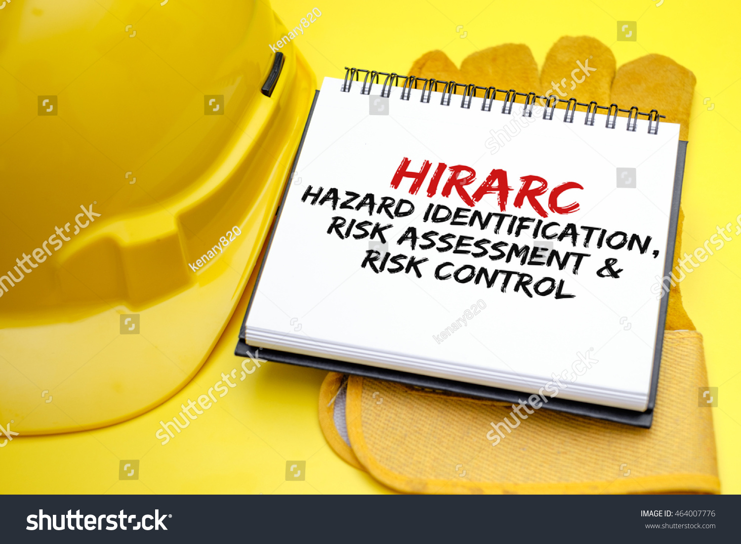 Hirarc Hazard Identification Risk Assessment Risk Foto De Stock