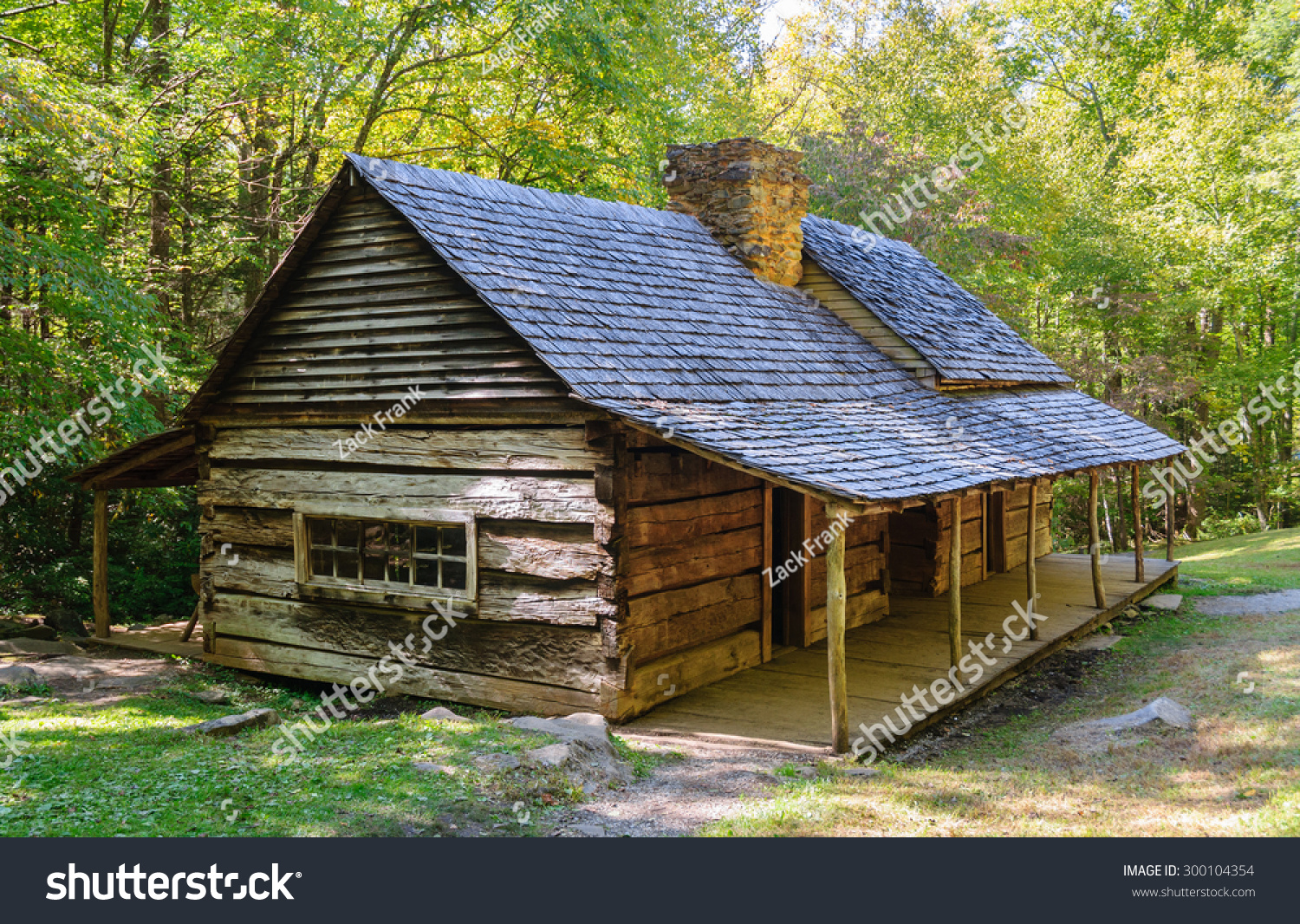 Historic Cabin Great Smoky Mountains National Stock Photo Edit