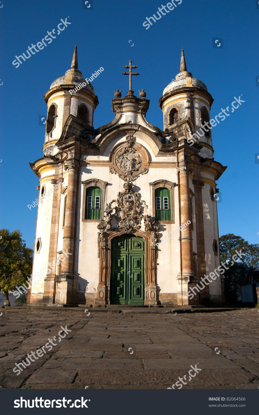 Historic Catholic Church In Brazil Stock Photo 82064566 : Shutterstock