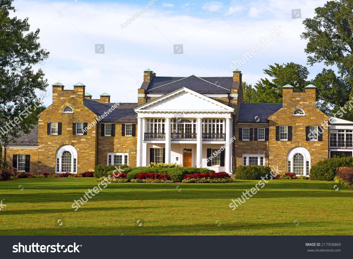 Historic Mansion At Civic Center Park In Rockville, Maryland. Glenview ...