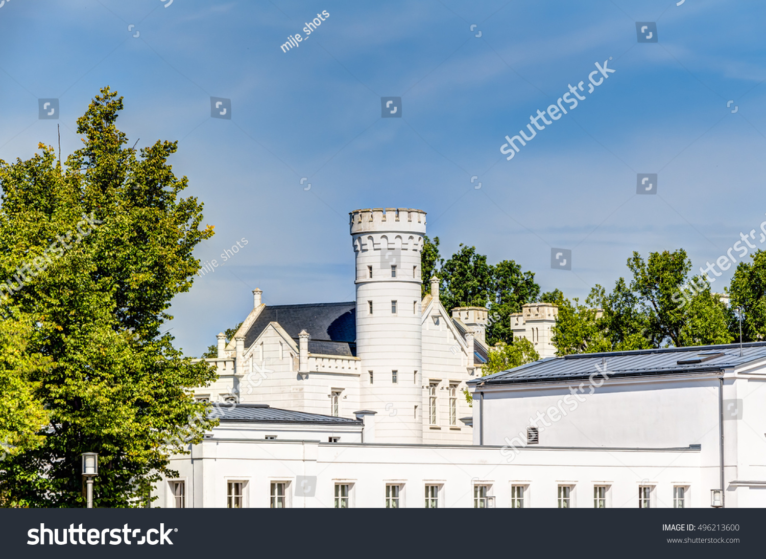 Historic White House Baltic Sea Coast Stock Photo Edit Now