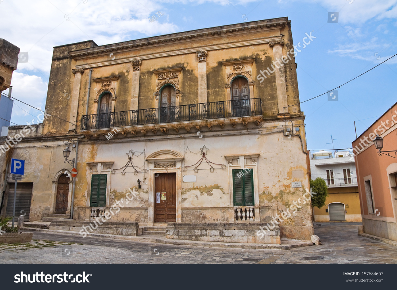 Historical Palace San Vito Dei Normanni Stock Photo Edit Now 157684607