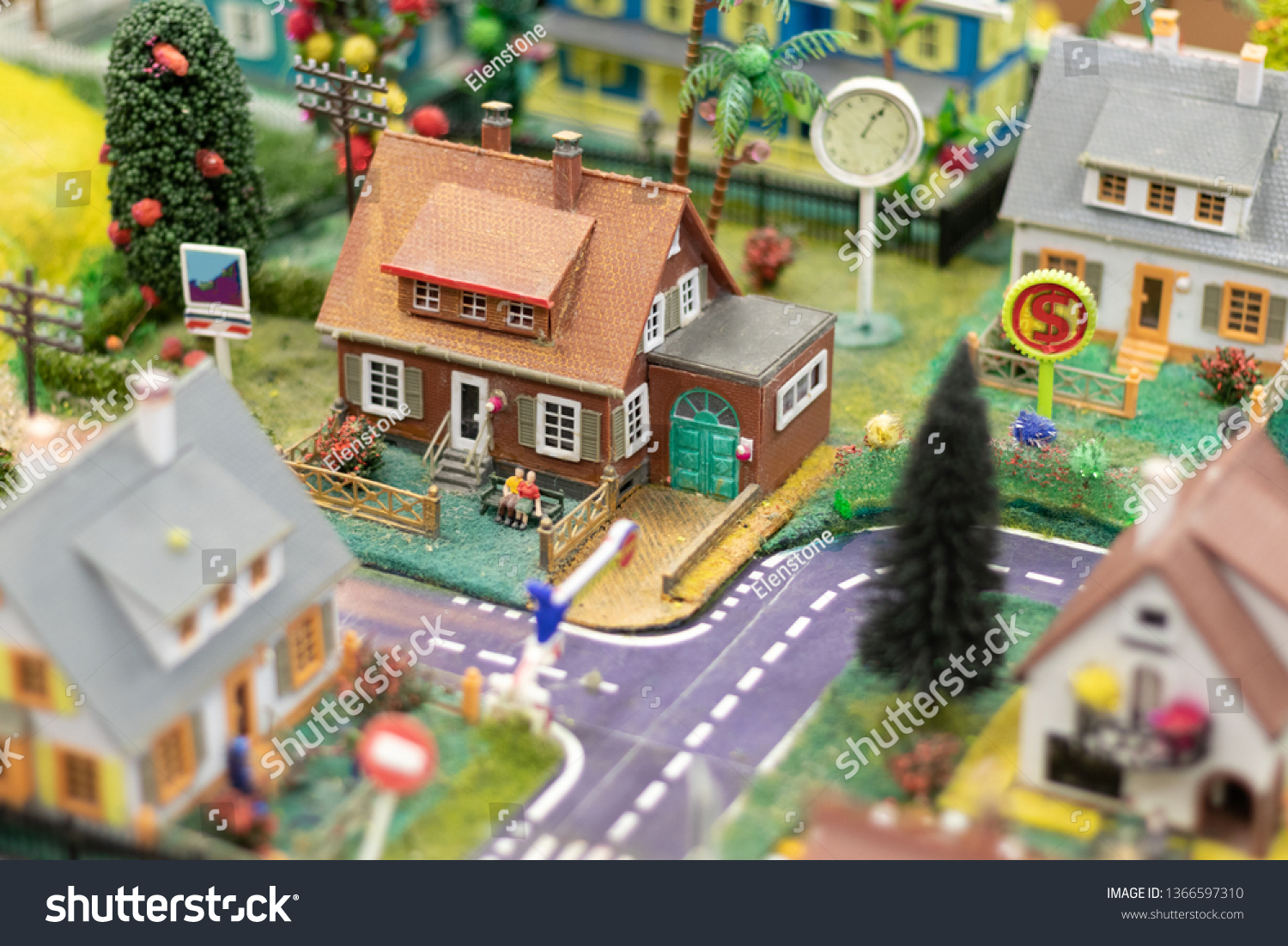 Hobby Model City Models Houses Elderly Stock Photo Edit Now