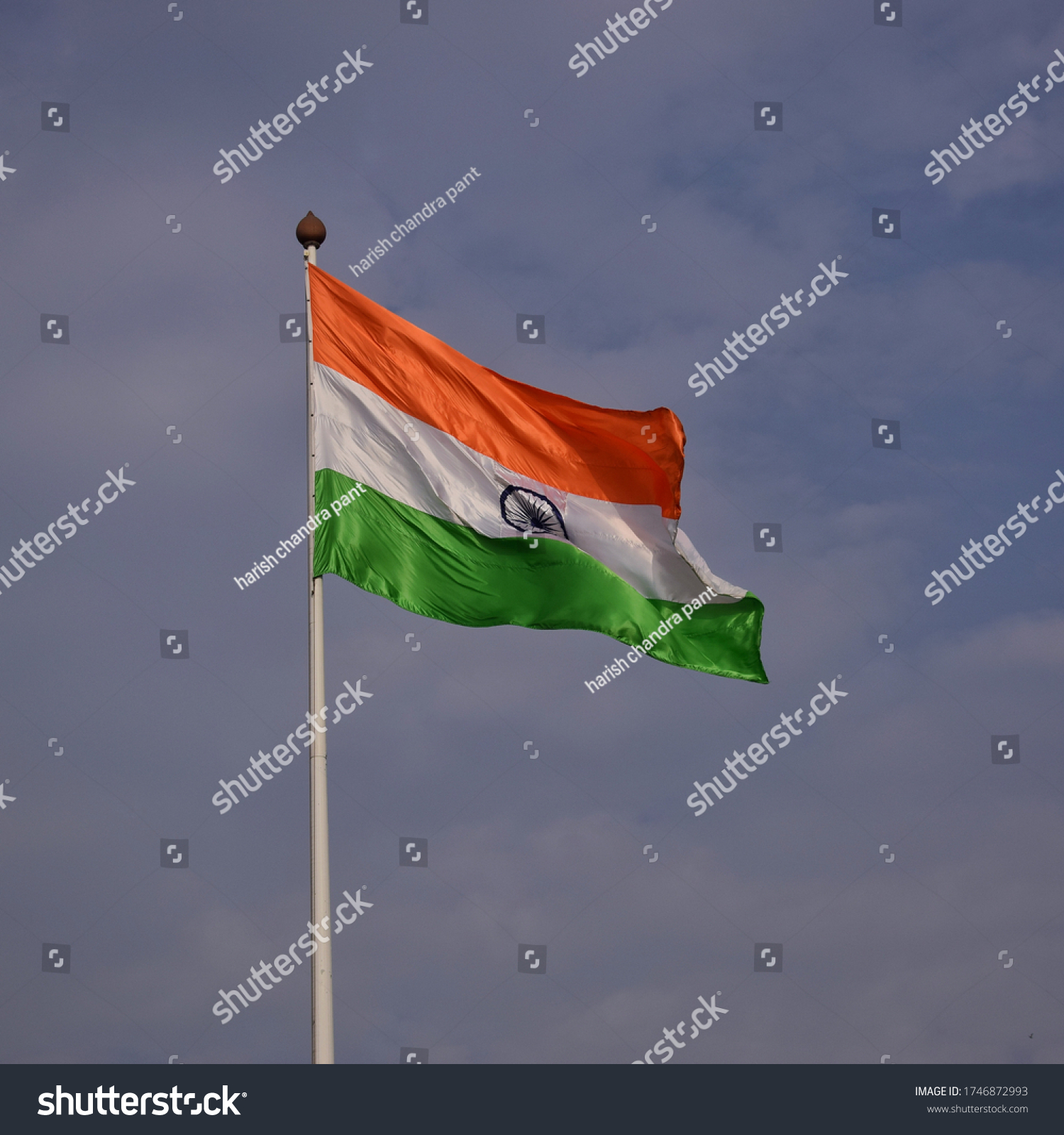 Hoist Indian Flag Wallpaper India Stock Photo (Edit Now) 1746872993