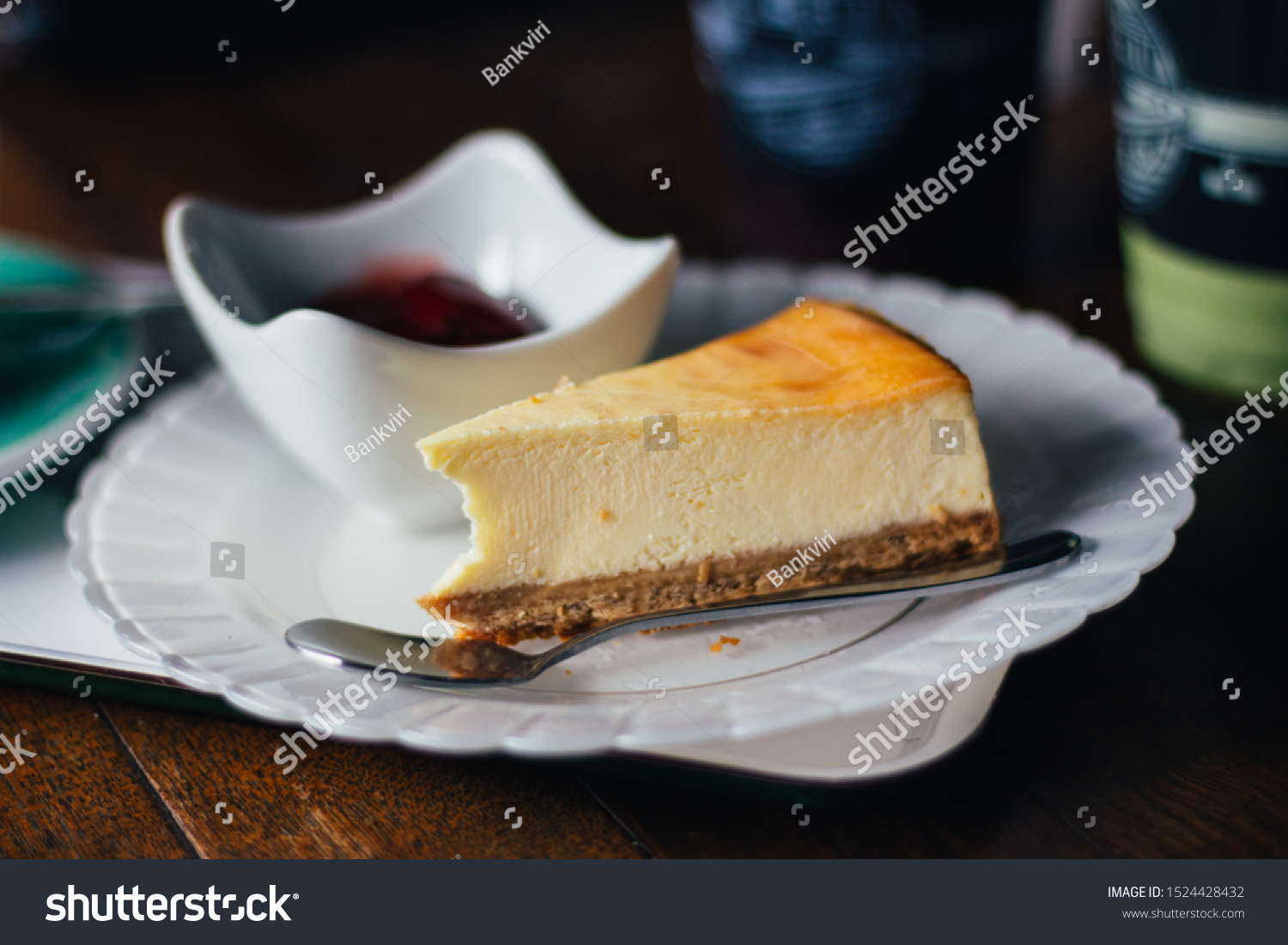 Hokkaido Cheese Cake Strawberry Food and Drink Stock Image Hokkaido Cheese Cake Strawberry Food and Drink Stock Image