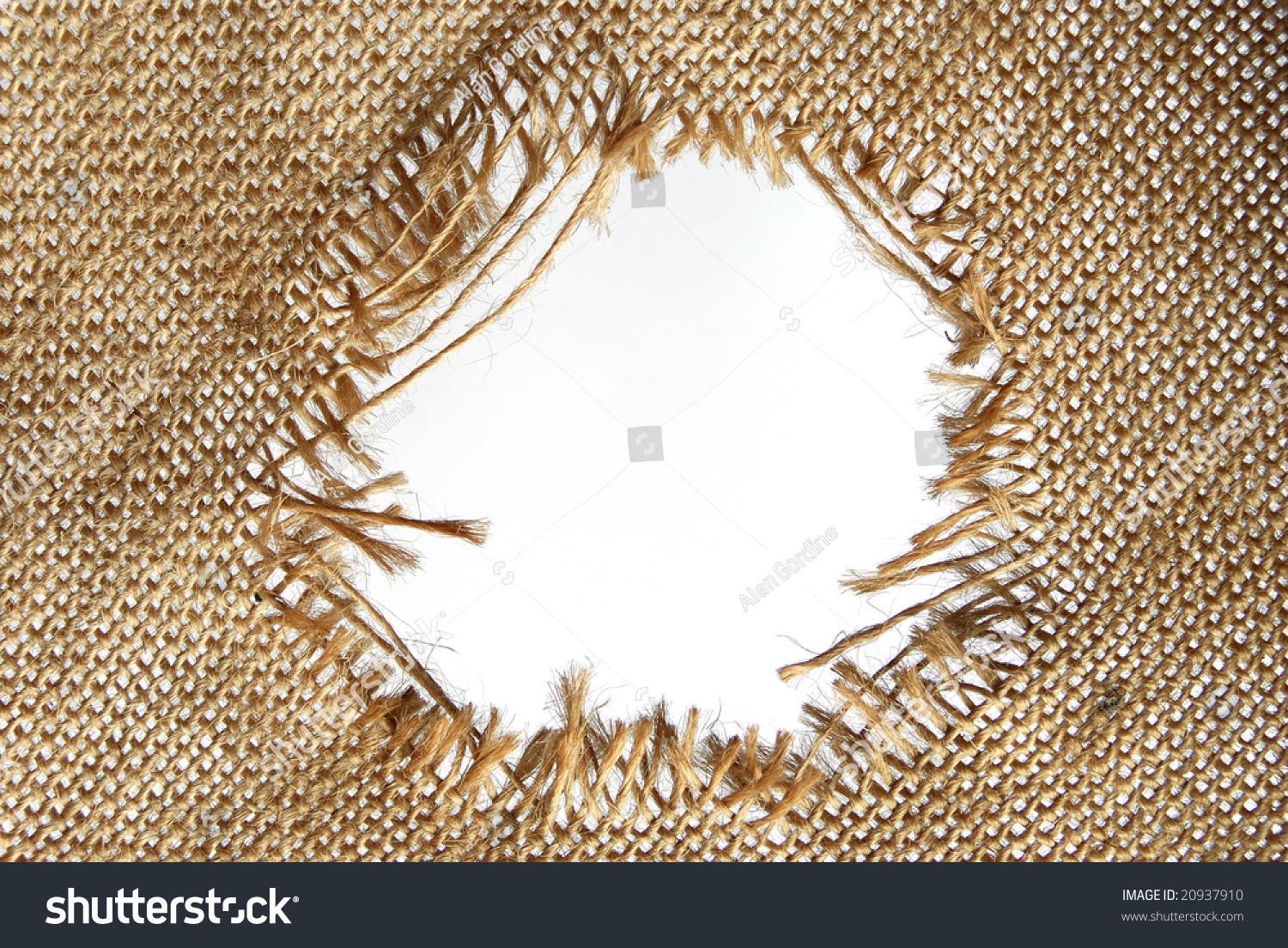 Hole Torn Sackcloth Stock Photo 20937910 - Shutterstock