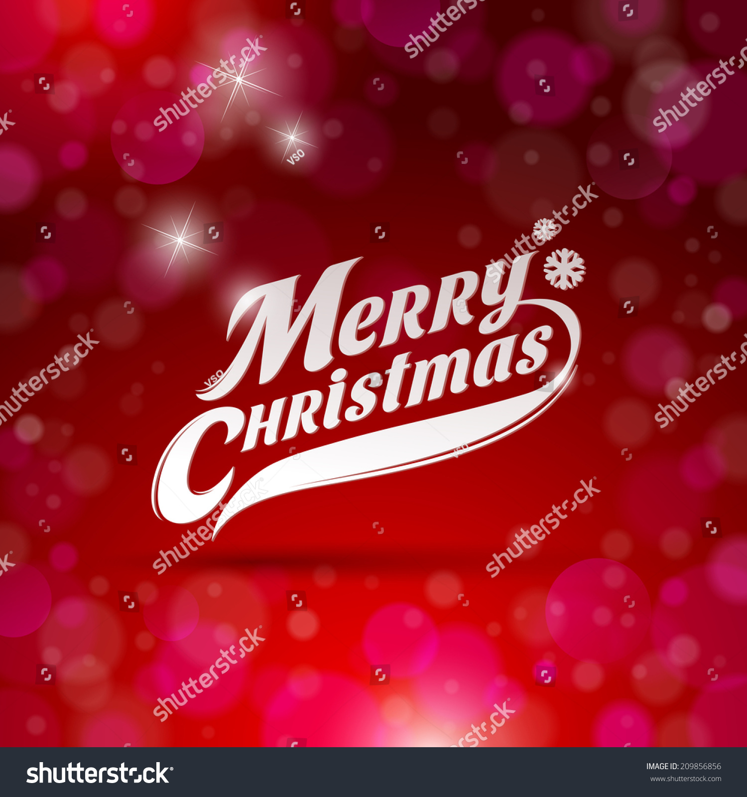 Holidays Card Type Design With - Merry Christmas Stock Photo 209856856 : Shutterstock