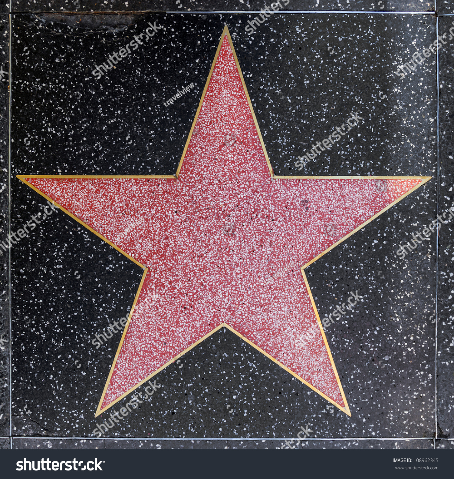 Hollywood June 26 Empty Star On Stock Photo 108962345 ...