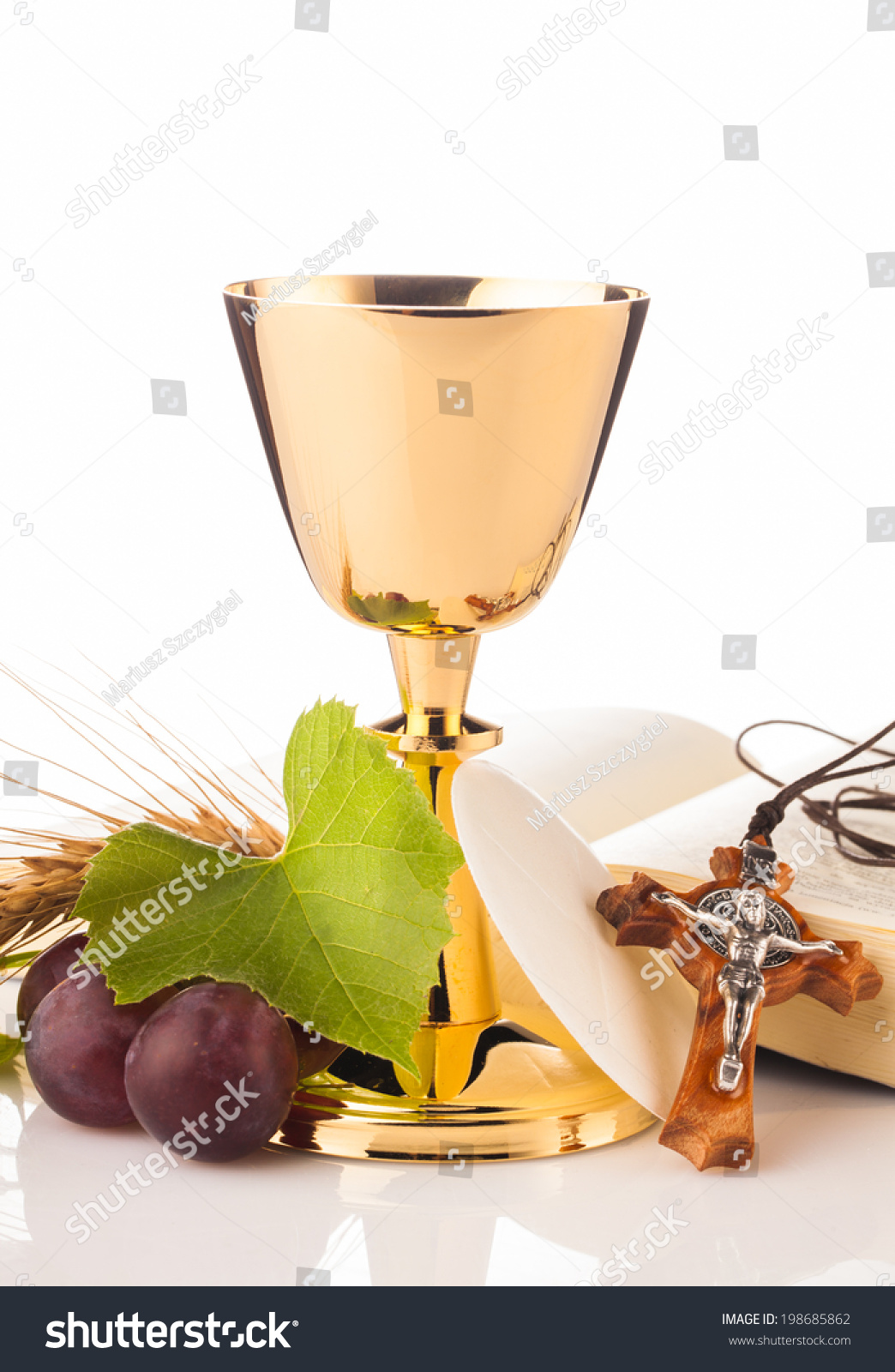 Holy Communion Composition Isolated On White Stock Photo 198685862 ...