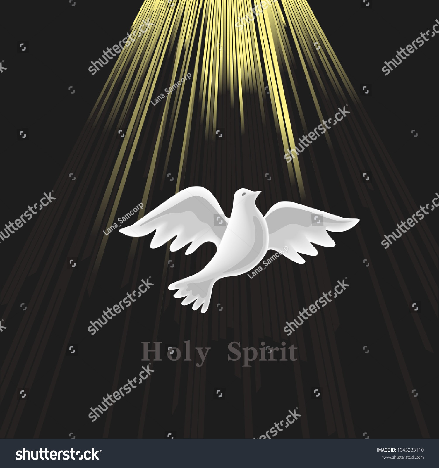 Holy Spirit Icon Hand Drawn Style Stock Illustration 1045283110 ...