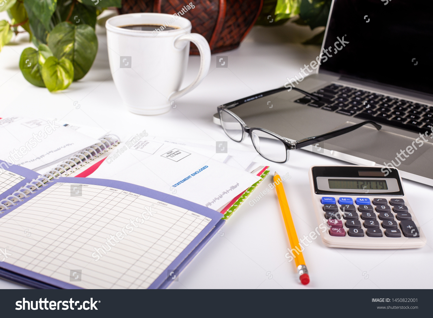 Home Finance Planner Bill Organizer Office Stock Photo Edit Now