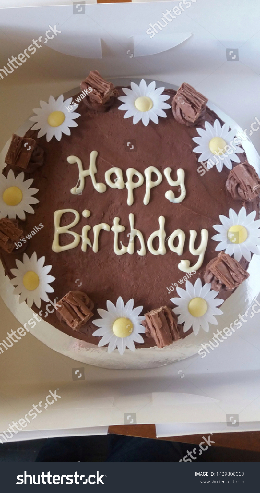 Homemade Chocolate Birthday Cake Happy Birthday Photo De Stock Modifiable