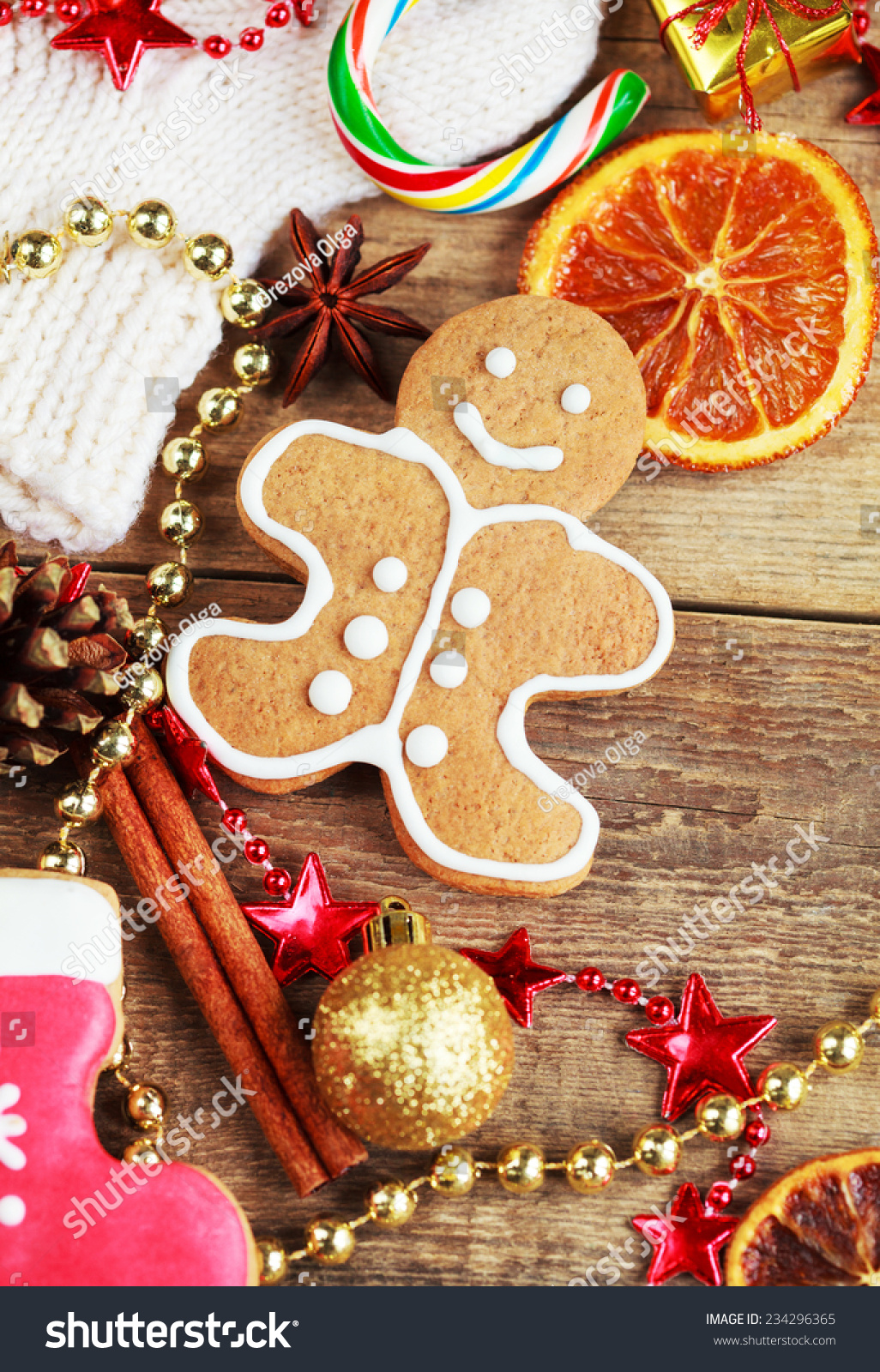 Download Homemade Christmas Painted Gingerbreads Gingerbread Man Stock Photo Edit Now 234296365 PSD Mockup Templates