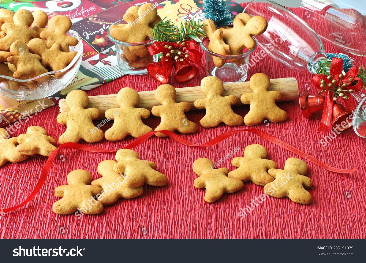 Homemade Ginger Cookies For Christmas Stock Photo 235191079 : Shutterstock