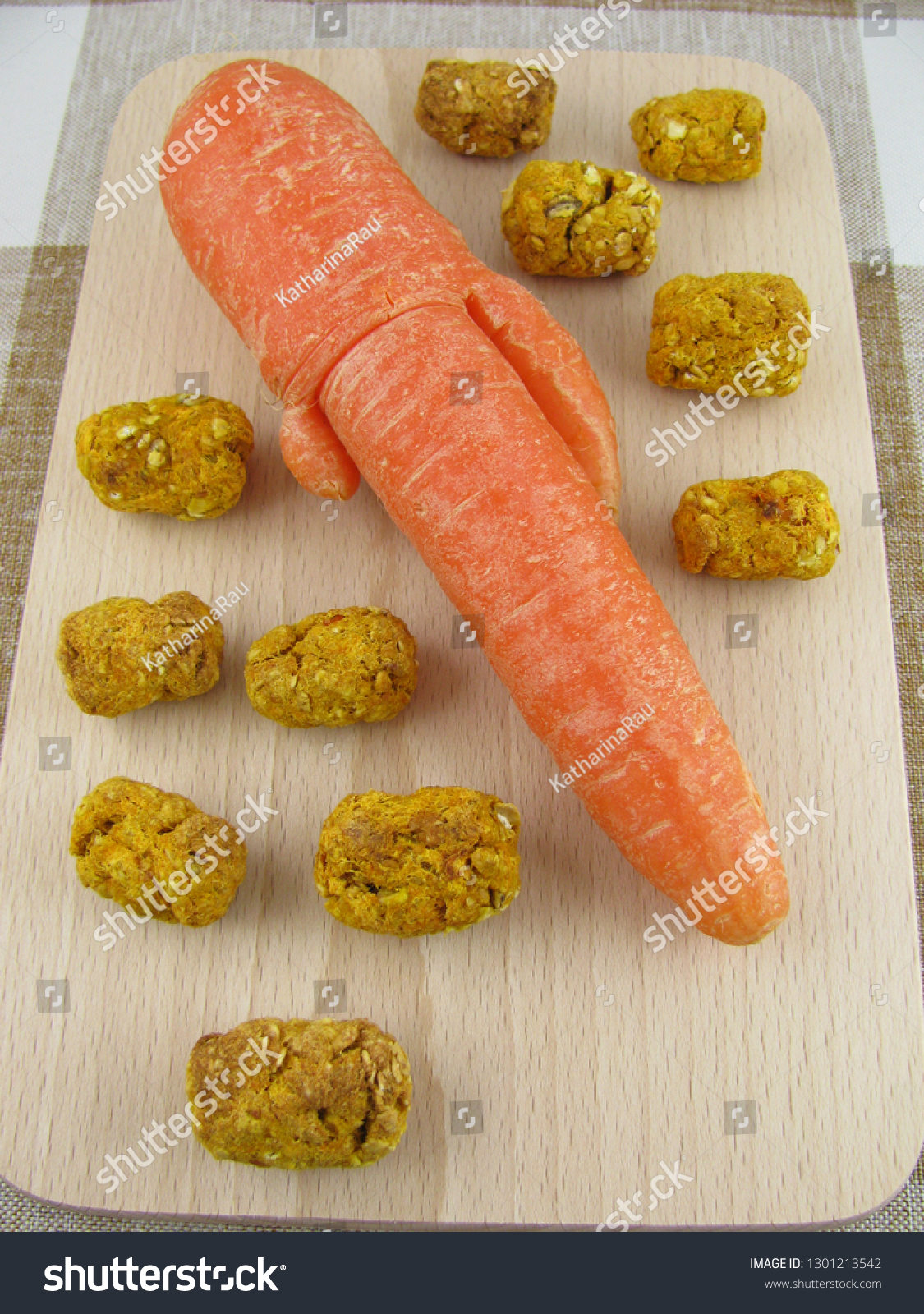 Homemade Horse Treats Carrot Rolled Oats Stock Photo Edit Now 1301213542