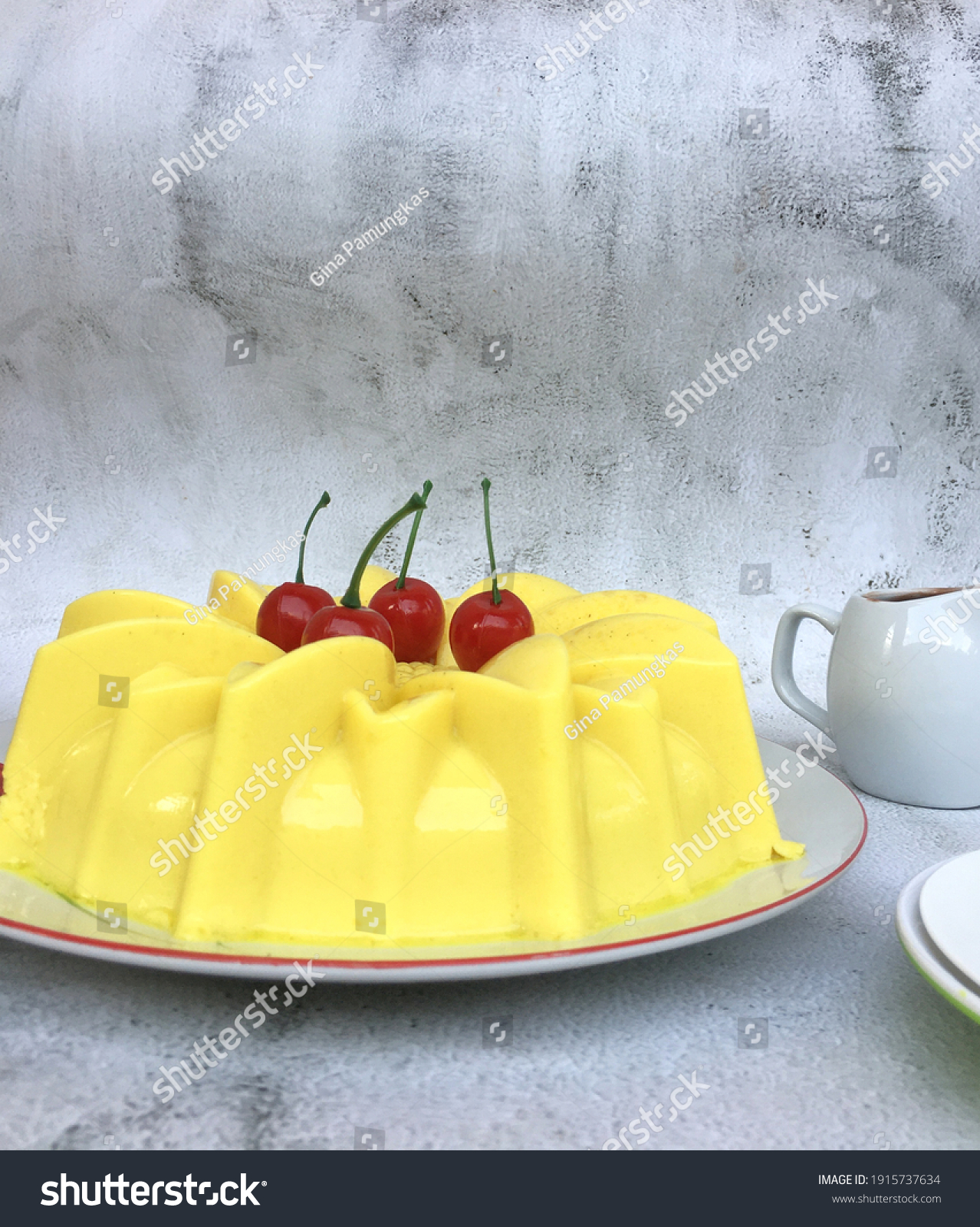 Homemade Puding Jagung Corn Agaragar Pudding Stock Photo Edit Now 1915737634