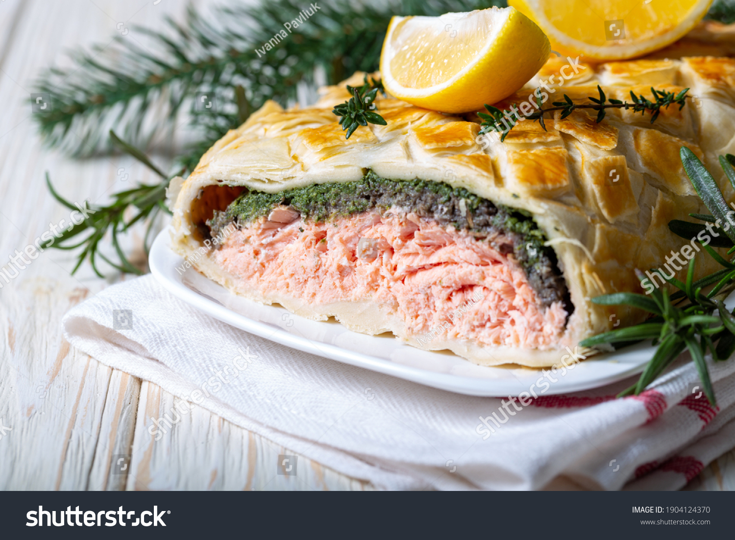 219 Salmon Wellington Images, Stock Photos & Vectors | Shutterstock